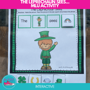 St Patrick's Day speech therapy resources for language therapy