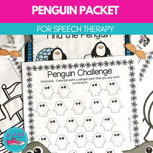 Penguin activities for speech therapy