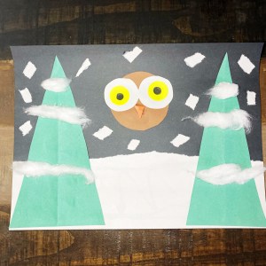 This is an image of the craft from Little Owl's Snow
