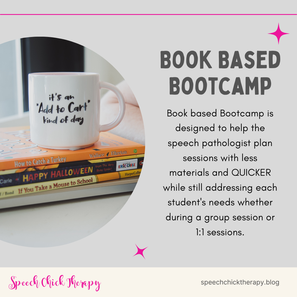 Book based Bootcamp for speech therapy